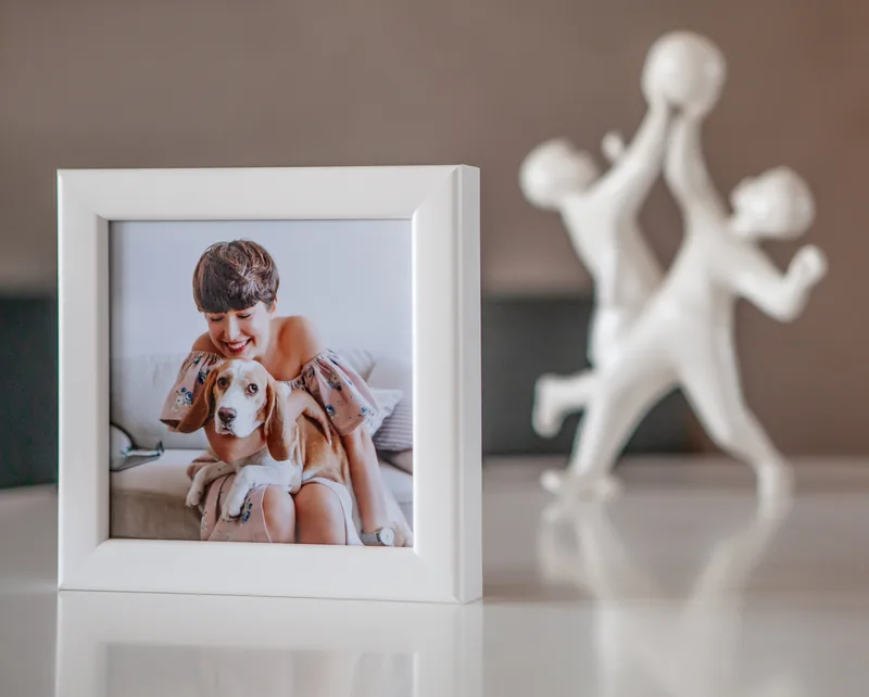 Fotorámik Smart Mono – matná biela